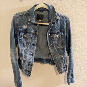 Distressed Jean Jacket American Eagle XXS
